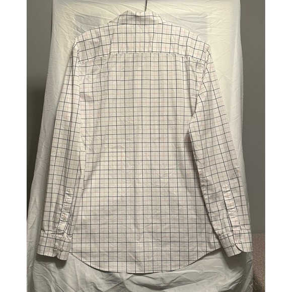 Old Navy Pro Signature Slim Fit Button Shirt Mens Medium Built-In Flex Plaid - Picture 5 of 8